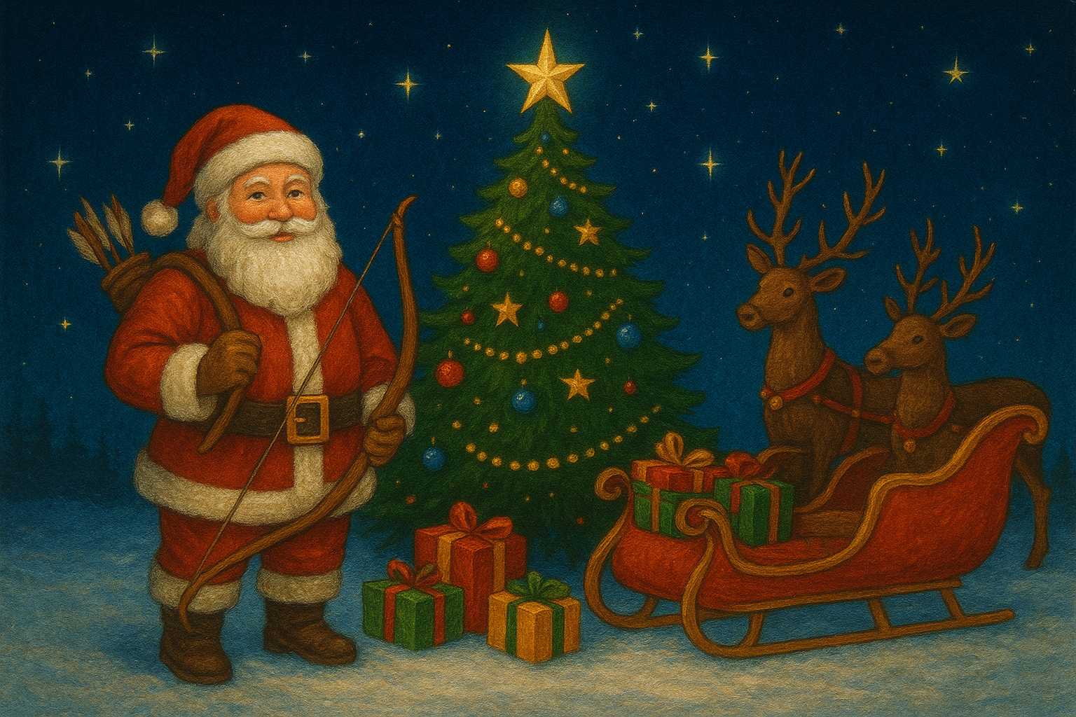 Animation de Noël et Santa secret