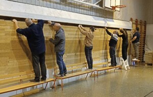Réfection du mur de tir du gymnase de l'Ardente